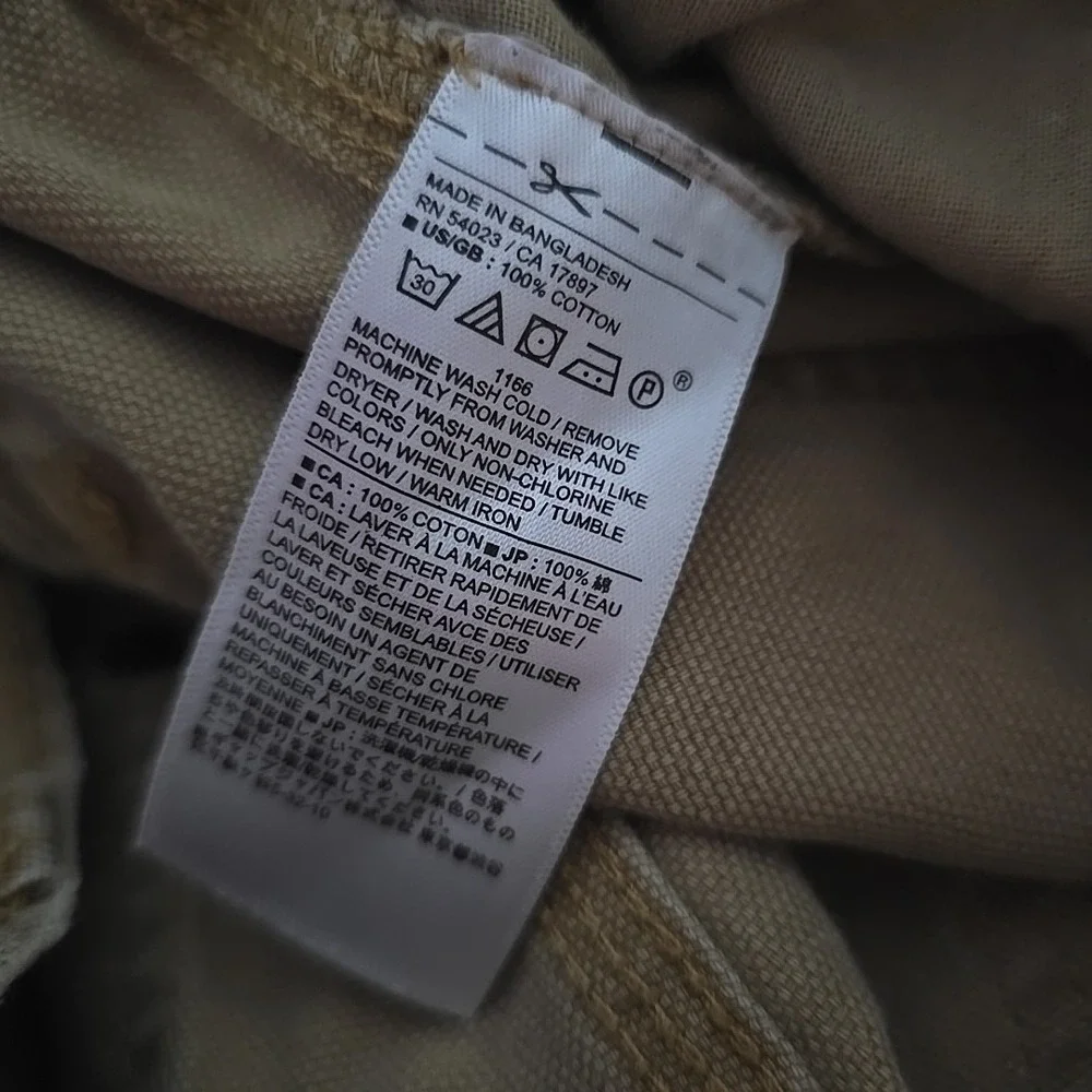 Banana Republic Pants Mens‎ Size 30x26 Brown/Tan Canvas Double Knee Carpenter